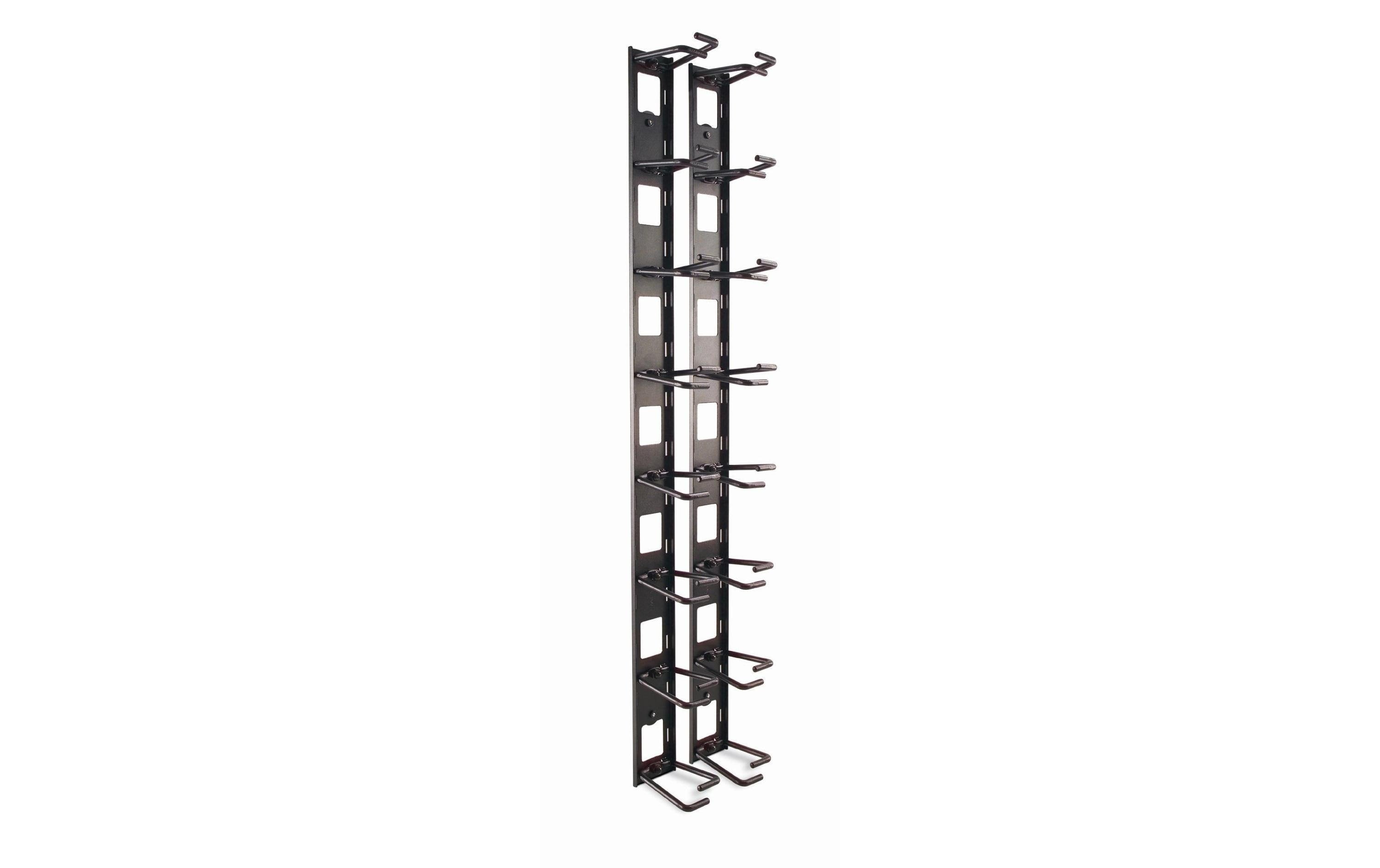 APC NetShelter Kabelführungsleiste AR8442 schwarz, 8 grosse Ringe, vertikal