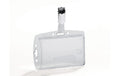 Durable Ausweishalter Hartbox für 1 Ausweis mit Clip, Pack à 25 Stück