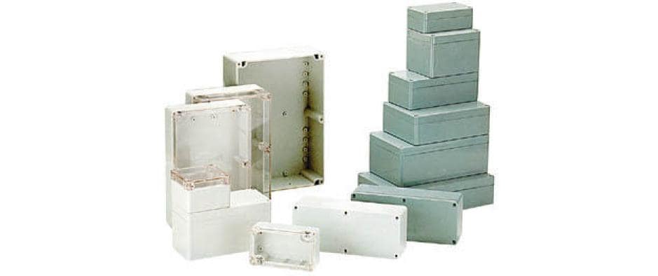 Velleman G302 abgedichtetes ABS-Gehäuse Dunkelgrau, 64x58x35mm (LxBxH)
