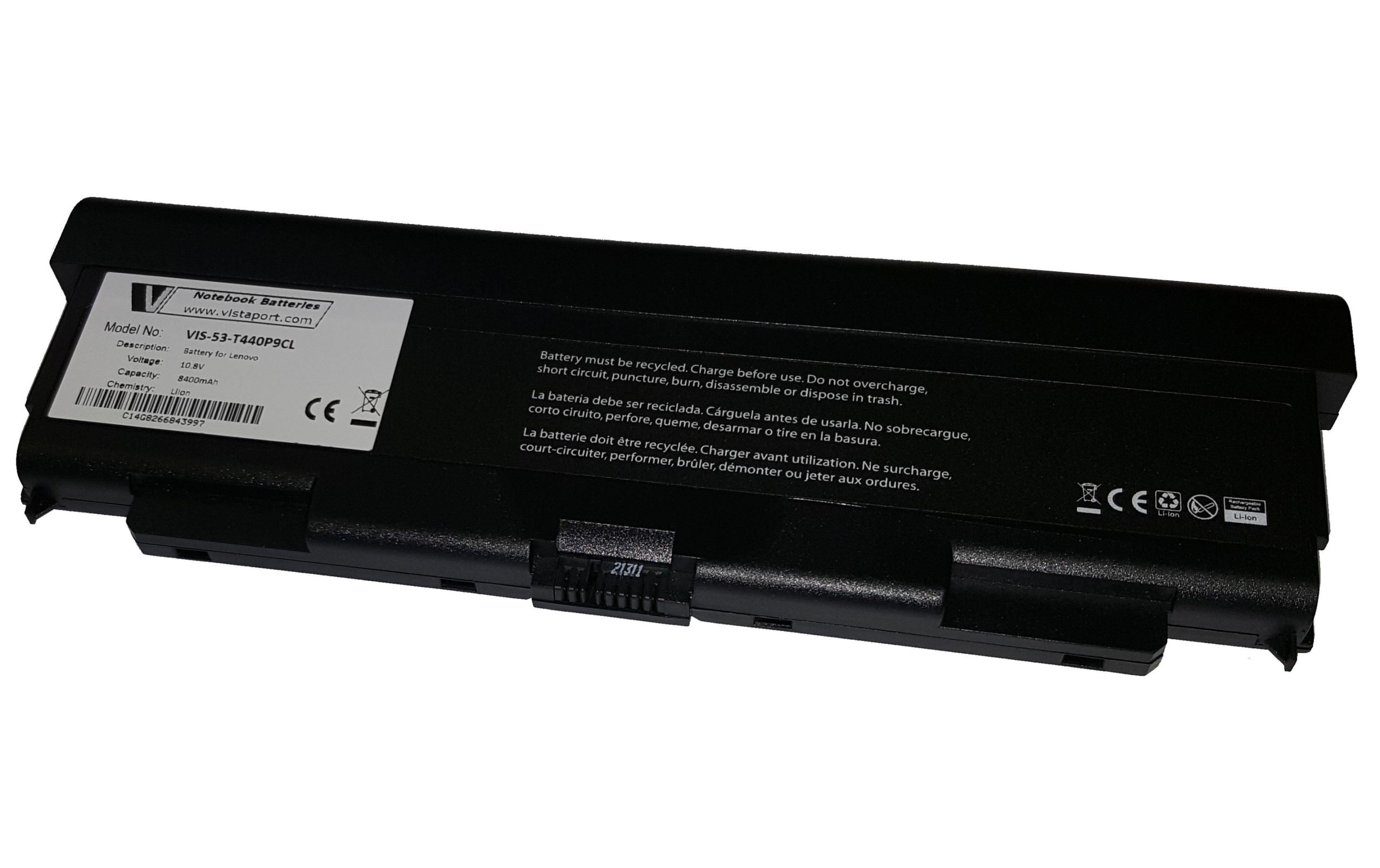 Vistaport Notebook Akku für Lenovo ThinkPad LiIon, 10.8V, 8400mAH
