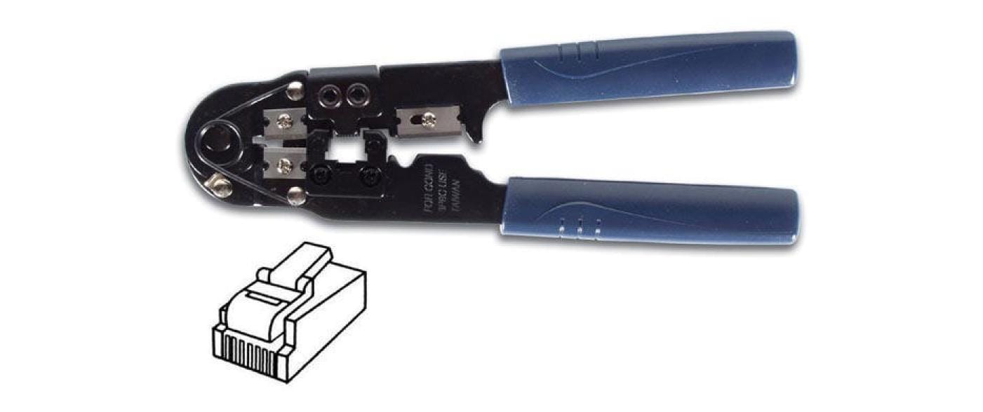 Velleman Crimpzange für Westernstecker VTM8, (RJ45)