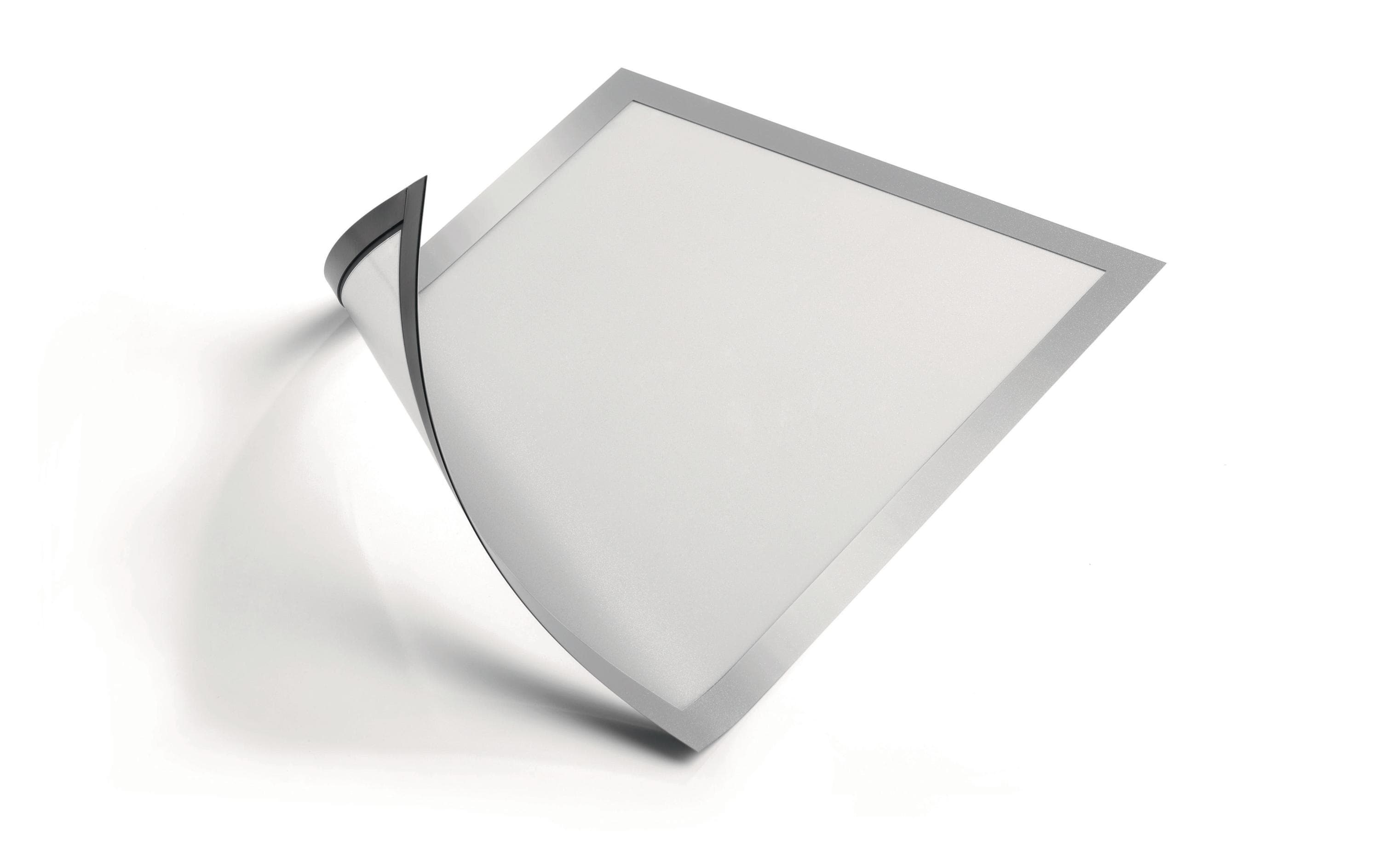 Durable Duraframe Magnetic A4 metall silber 5 Stück, magnetische Informationsrahmen