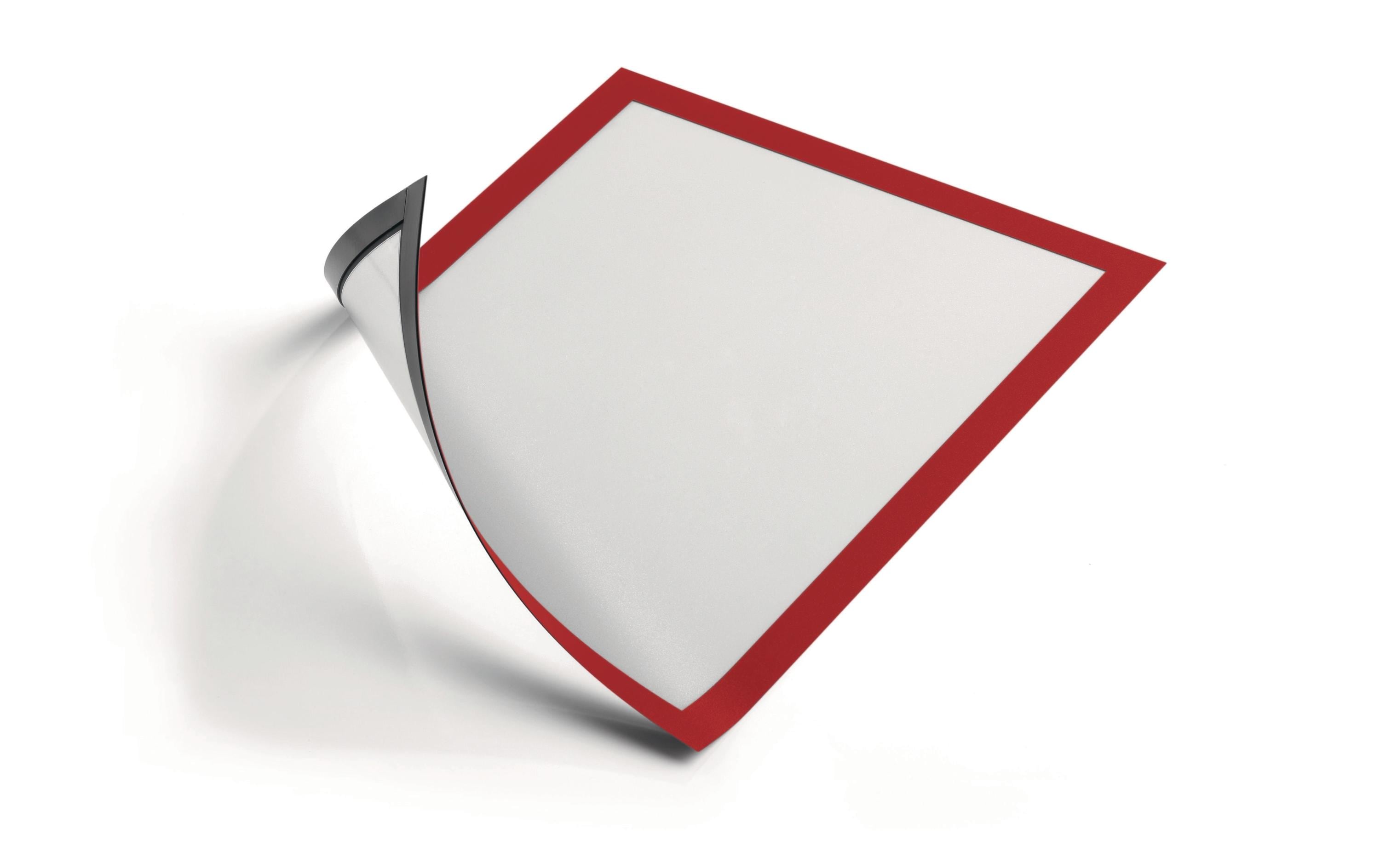 Durable Duraframe Magnetic A4 rot 5 Stück, magnetische Informationsrahmen