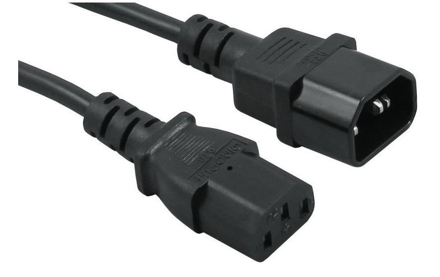 Gerätekabel C13-C14, 3m, halogenfrei schwarz, H05Z1Z1-F 3G 1.0mm2