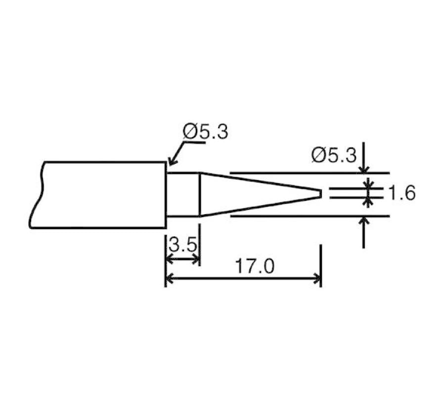 Velleman BITC10N1 Ersatzspitze für LAB1 und VTSSC40N