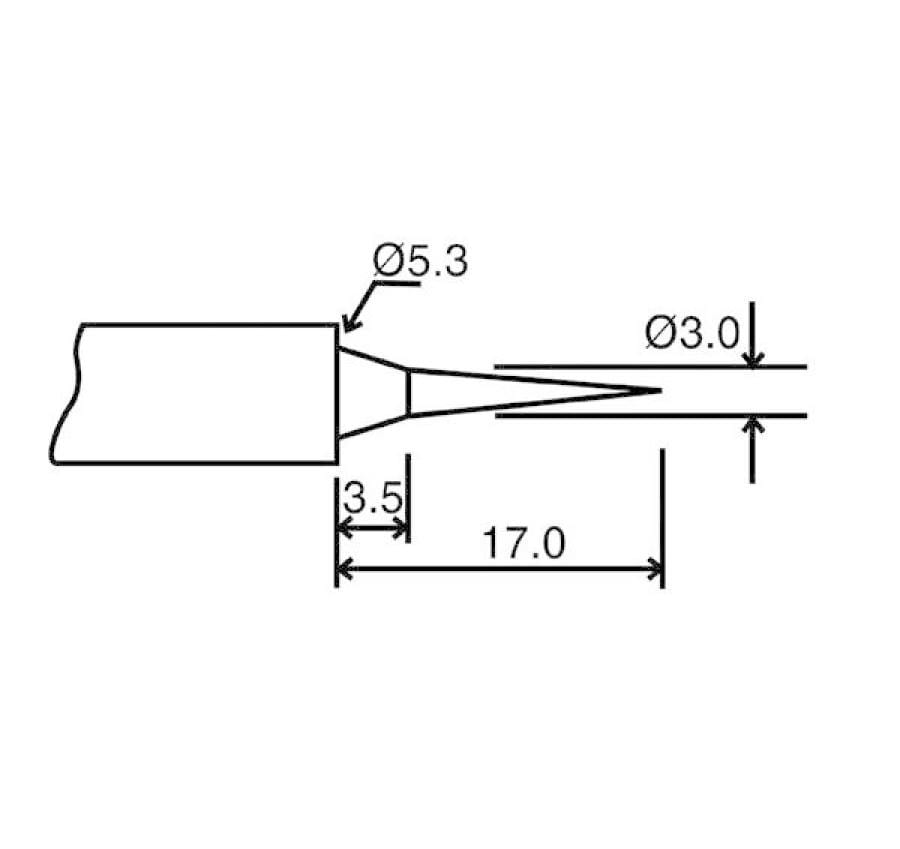 Velleman BITC10N2 Ersatzspitze für LAB1 und VTSSC40N