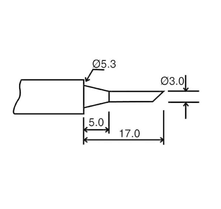 Velleman BITC10N3 Ersatzspitze für LAB1 und VTSSC40N