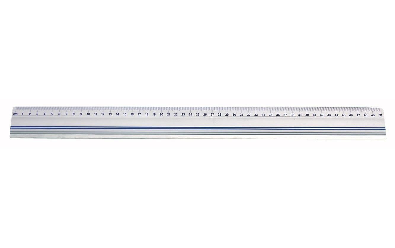 WEDO Aluminium-Schneidelineal 50 cm mit Rutschbremse