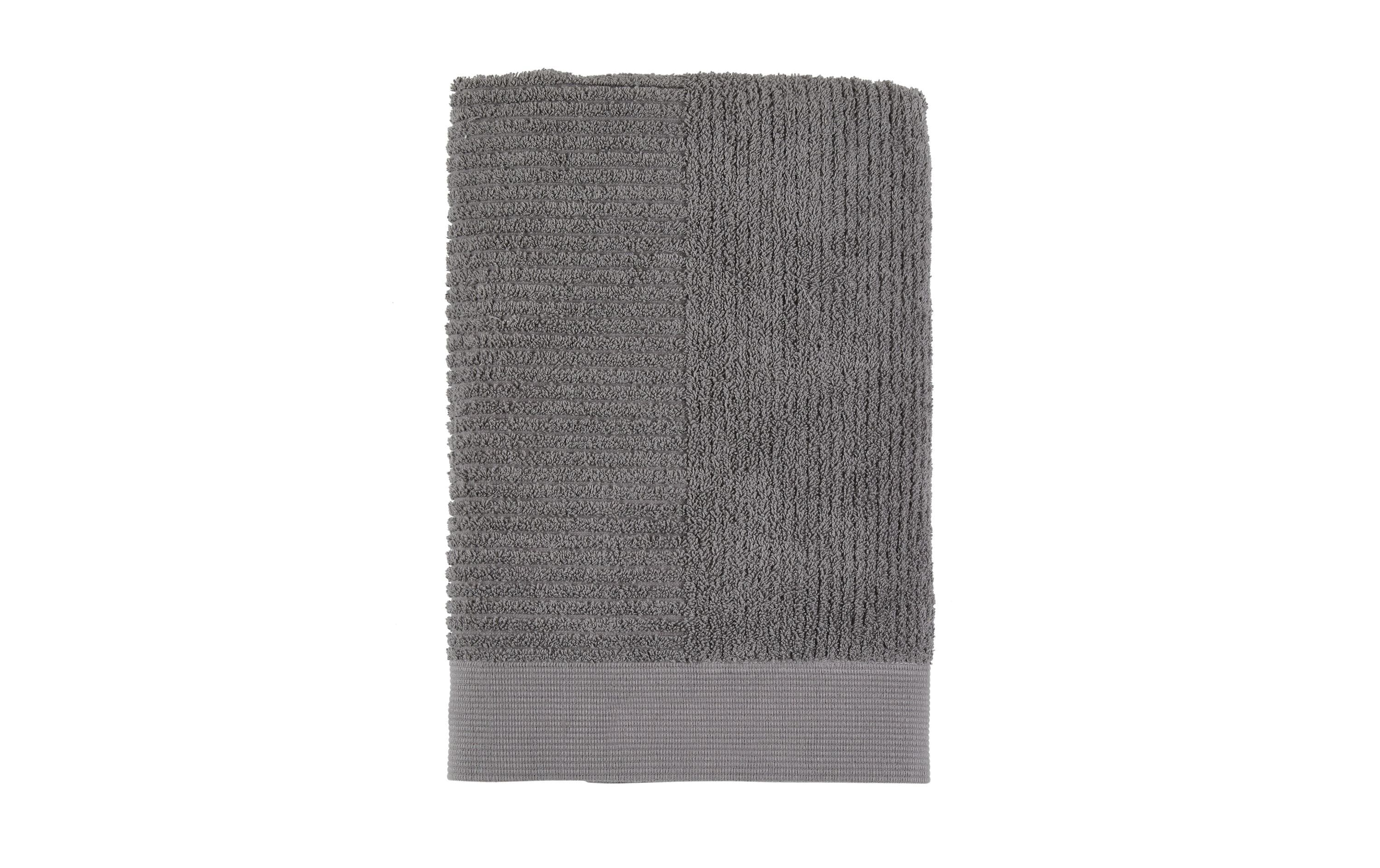 Zone Duschtuch Classic Towel grau 100% Baumwolle 600g, 70x140cm
