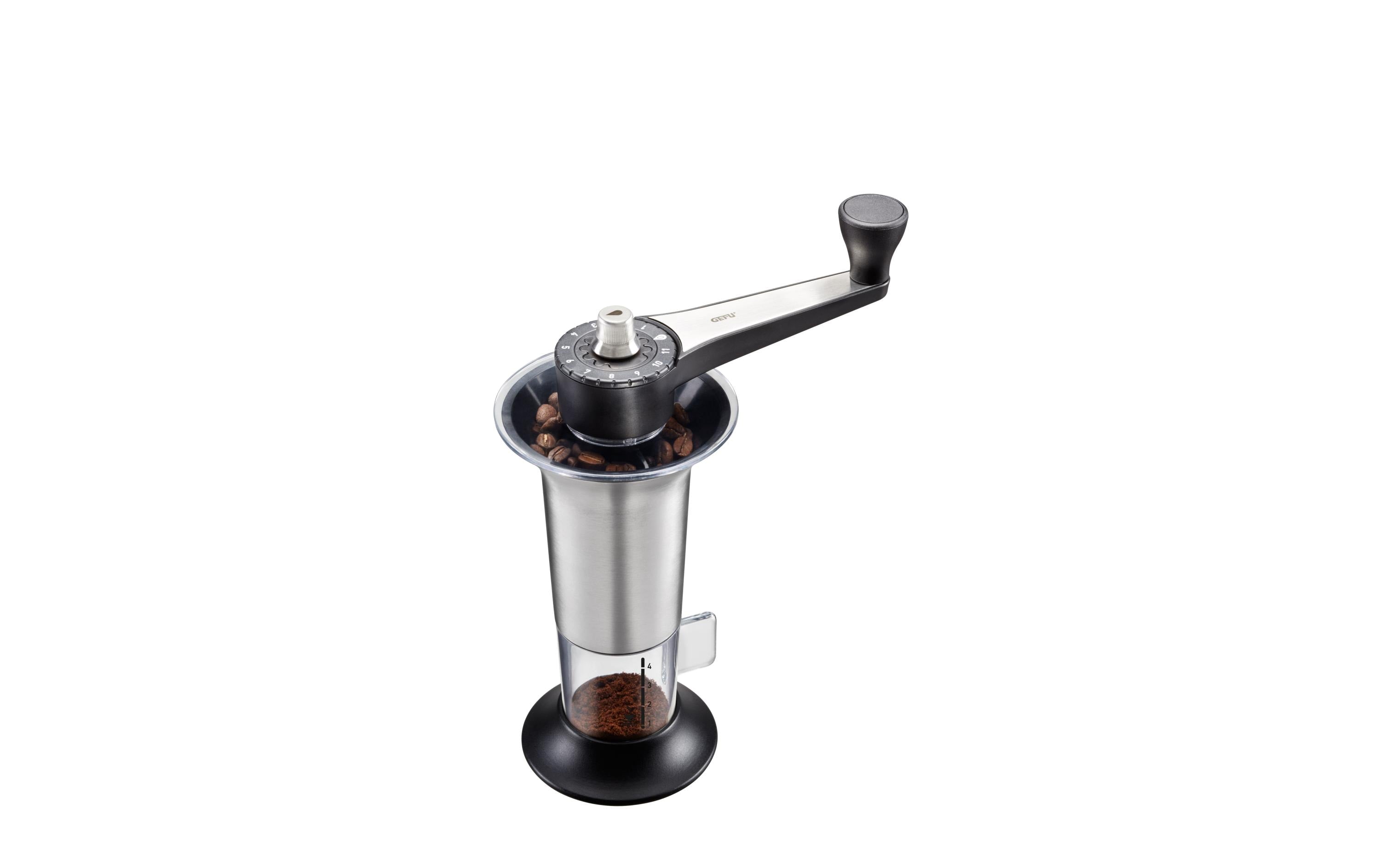 GEFU Kaffeemühle LORENZO Kaffee-Behälter mit Skalierung