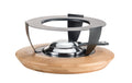 Koenig Fondue-Rechaud Bamboo silber