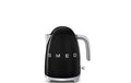SMEG Wasserkocher 50's schwarz 1.7 l, 2400 Watt, Kalkfilter