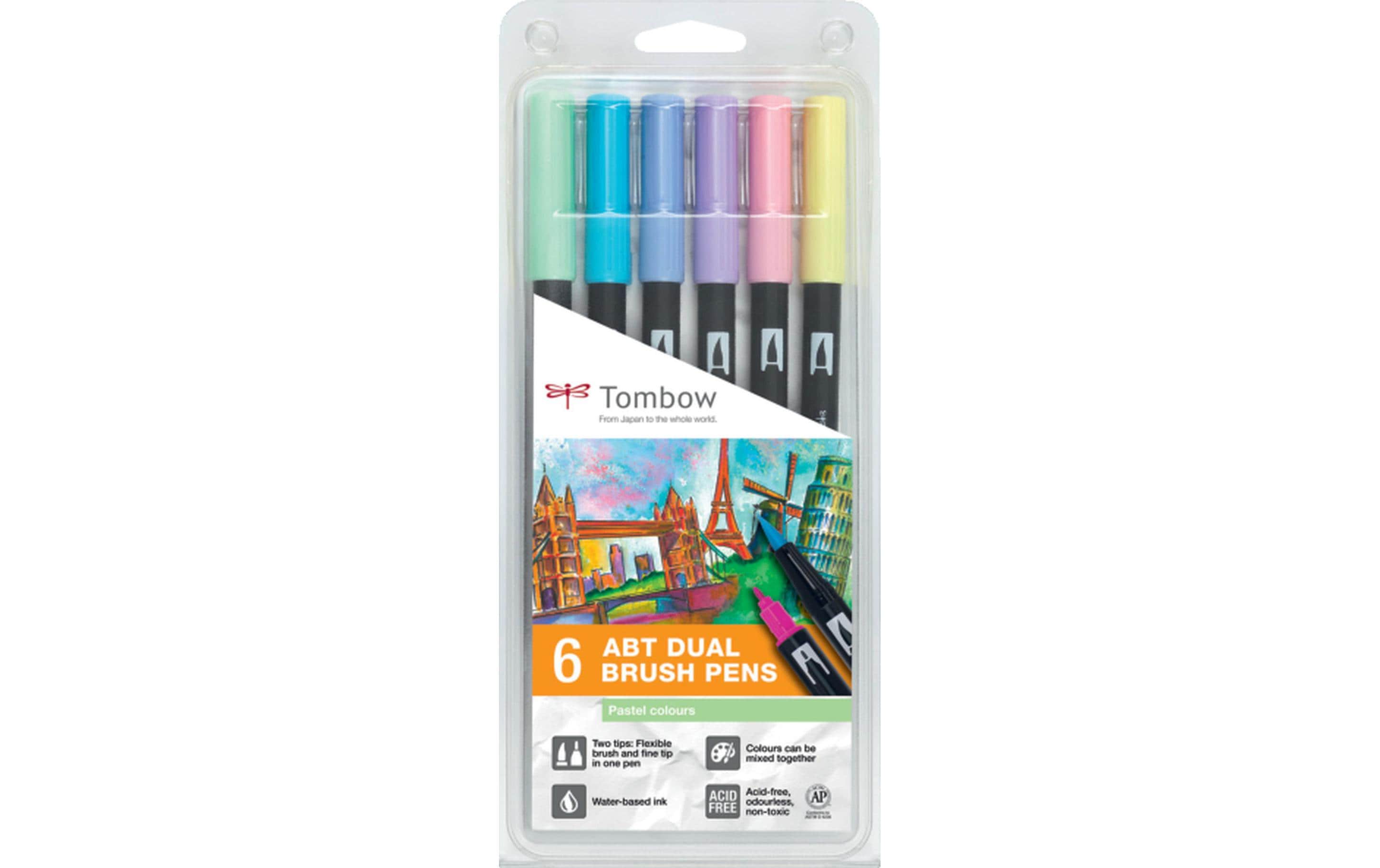 Tombow Fasermaler ABT 6er Pastelltöne