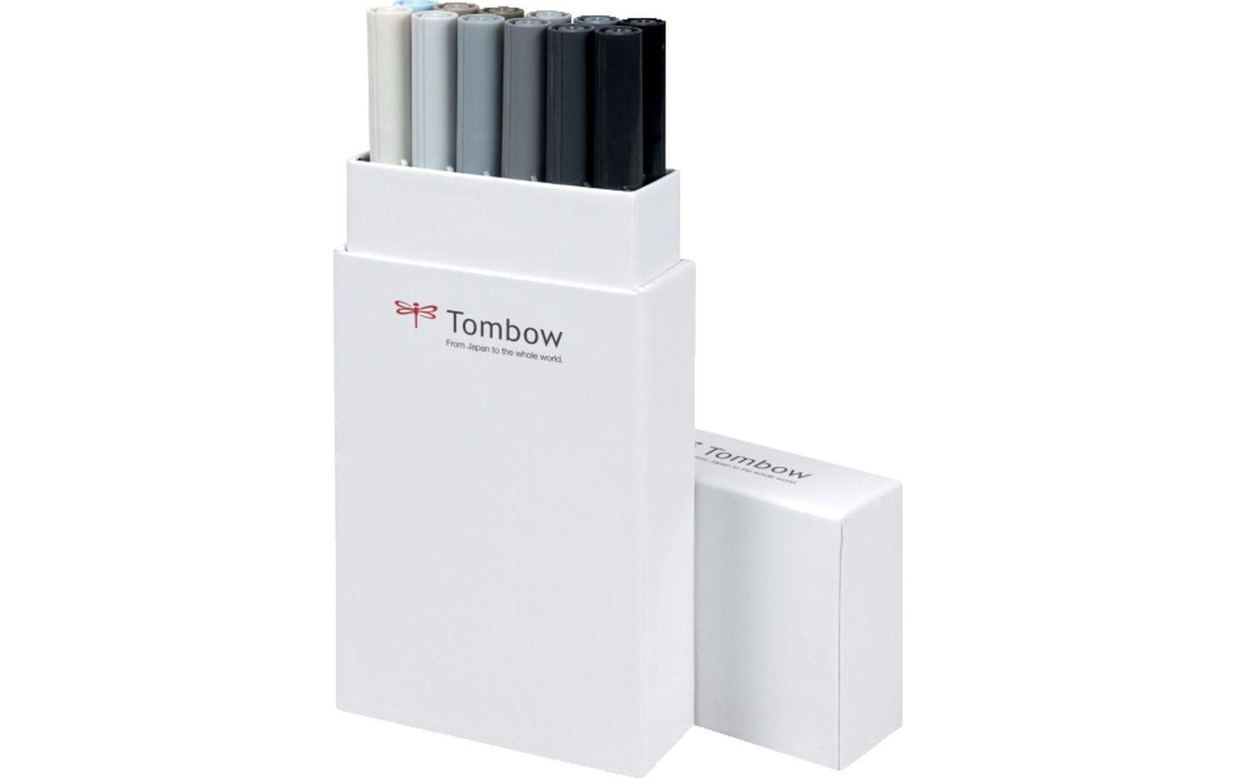 Tombow Fasermaler ABT 12er Grautöne