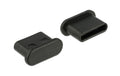 Delock USB-Typ-C Staubschutz, 10 Stück Zum Schutz von USB-Ports, schwarz