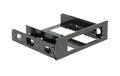 Delock 5.25" Einbausatz, 1x 3.5" in 5.25" schwarz, Aluminium