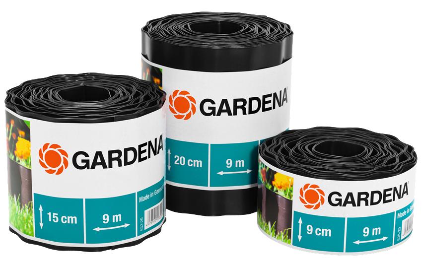 Gardena Beeteinfassung braun, Rolle 15 cm hoch, 9 m lang