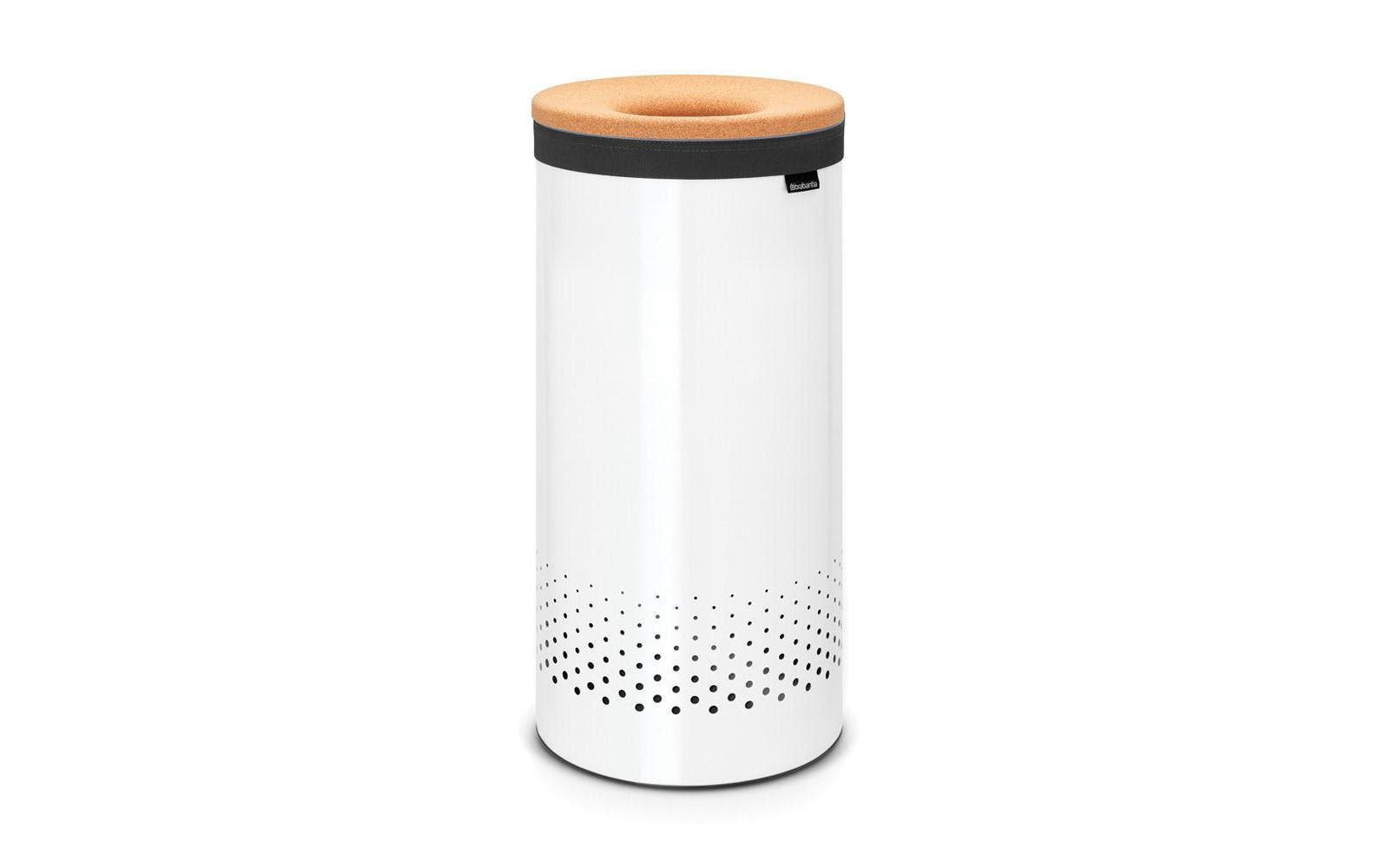 Brabantia Wäschebox mit Korkdeckel Inhalt 35 Liter, weiss