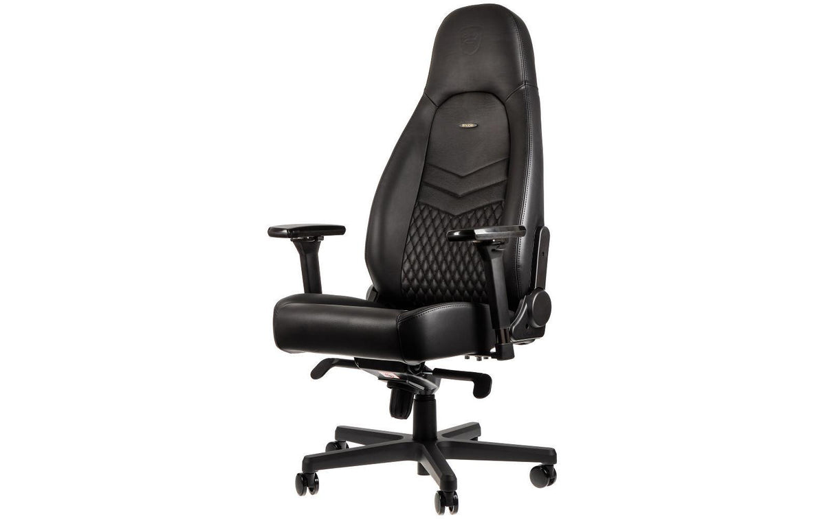 noblechairs ICON Gaming Chair Echtleder schwarz/schwarz
