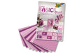 Folia Motivblock Basics rosa 30 Blatt, 24x34cm