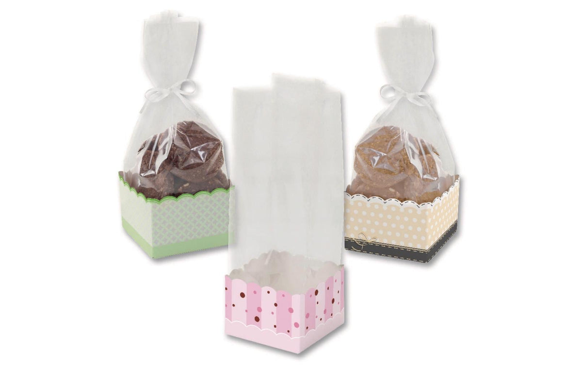 Folia Gebäck-Geschenkschachtel-Set 6 Stück