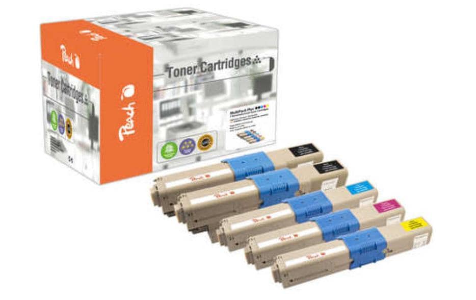 Peach Toner Oki C310/510-series MultiPack + 2xbk, c, m, y 2x3500, 3x2000 Seiten