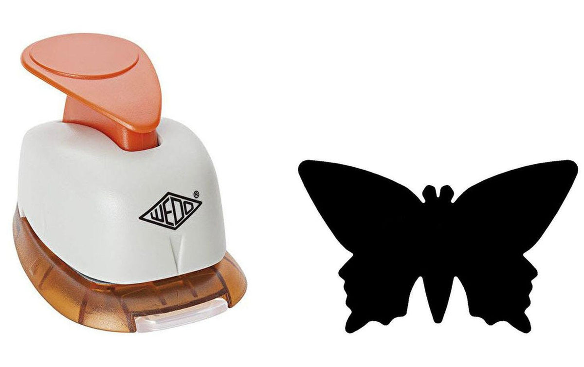 WEDO Motivlocher gross, Schmetterling ca 2.5 cm, mit praktischem Auffangbehälter