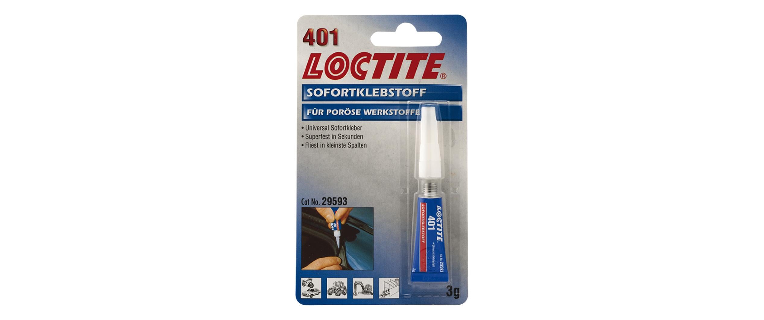 Loctite Sofortklebstoff 401 3g flüssig