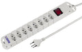 STEFFEN STEBA VARIABL Steckerleiste 8xT13 weiss, mit Schalter, 5m Kabel