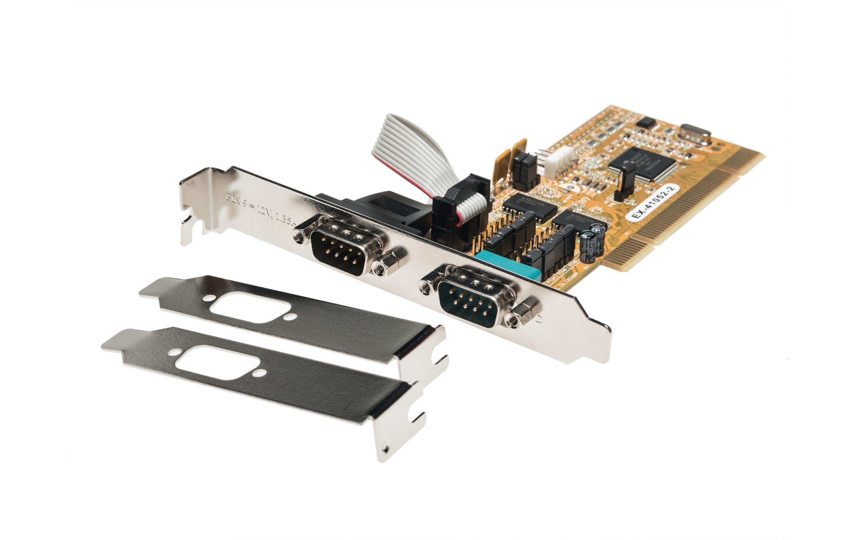 EXSYS EX-41052-2, 2xSeriell RS232 PCI-I/O-Karte, Chip-Set: MosChip MCS9865IV