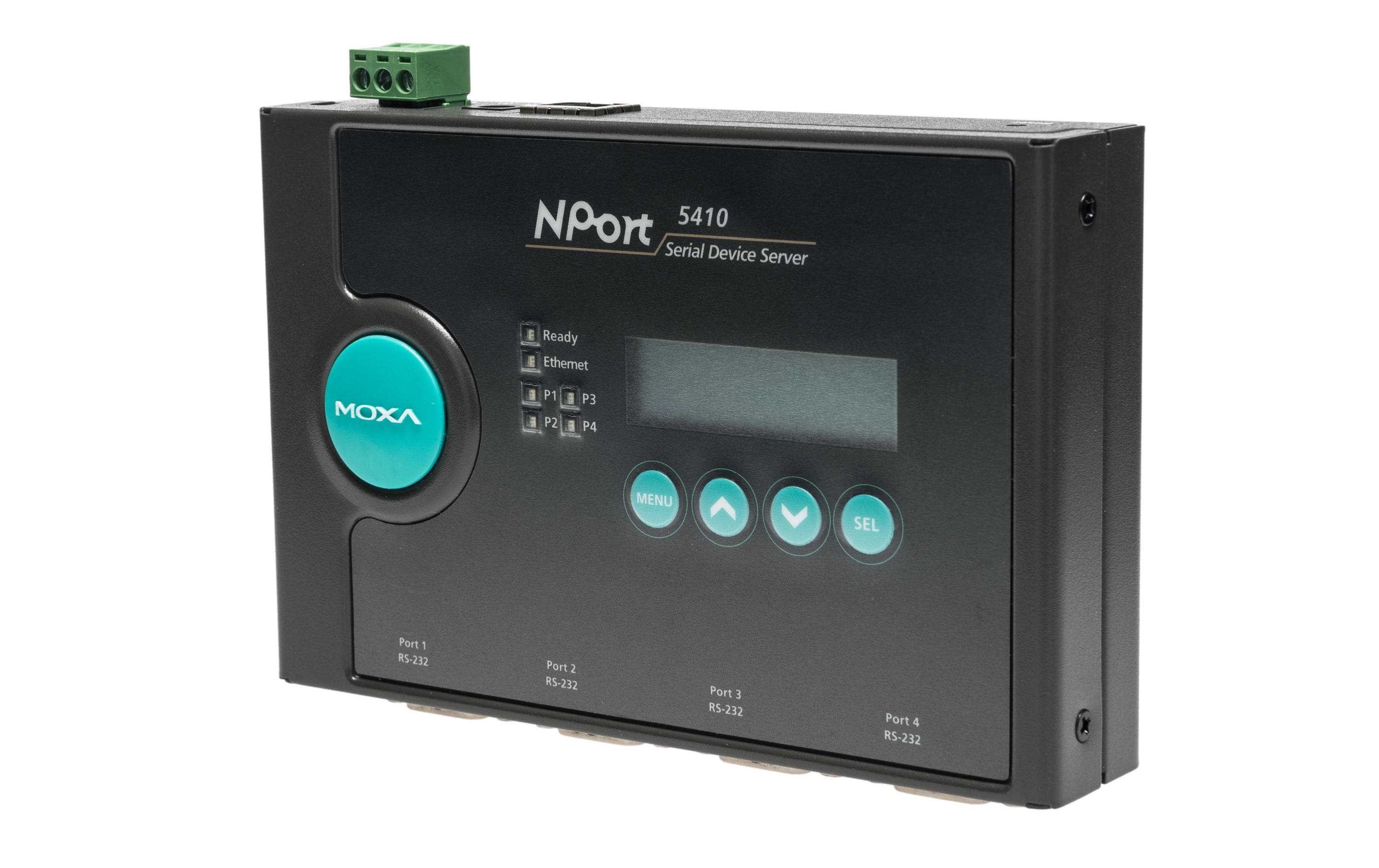 MOXA NPort 5410, LAN RS232 Server, 4 Port, Serielle Geräteserver mit 4 Port RS232