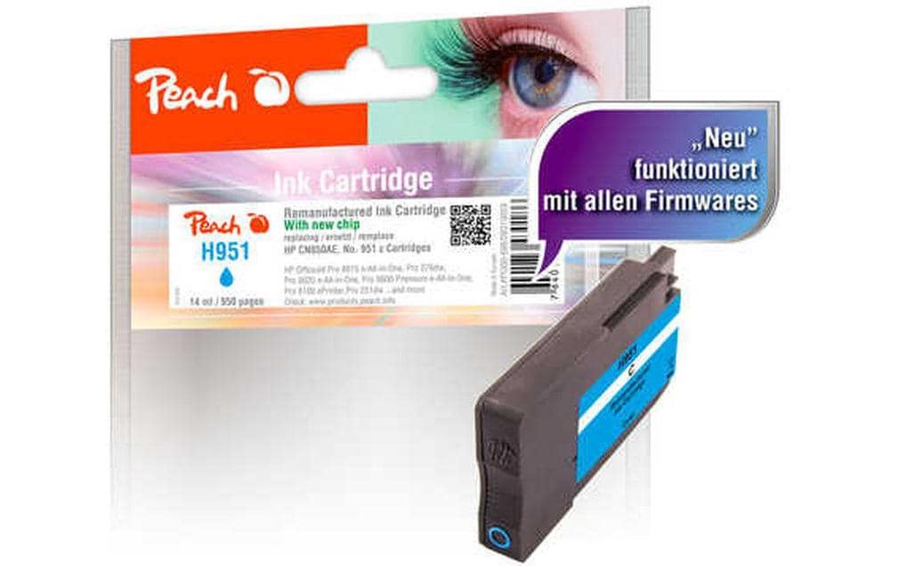 Peach Tinte HP CN050AE, No.951 cyan 14ml 950 Seiten