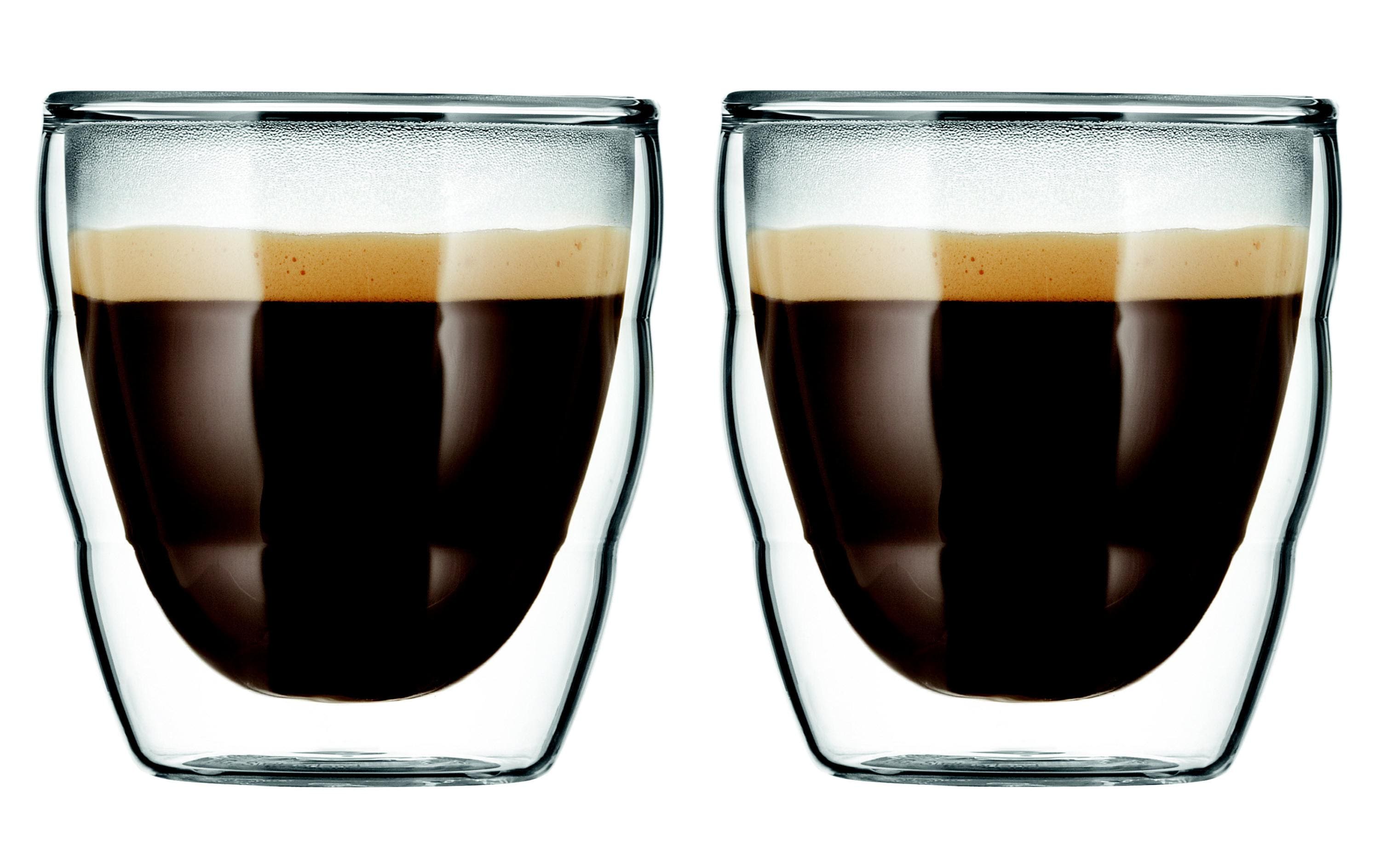 Bodum PILATUS Glas 0.08 Liter 2 Stück, doppelwandig