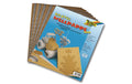Folia Wellpappe gold/silber 10 Blatt, 25x35 cm