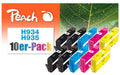 Peach Tinte HP Nr. 934/935 Multi-10-Pack je 4x bk 19ml je 2x c, m, y 8.1ml