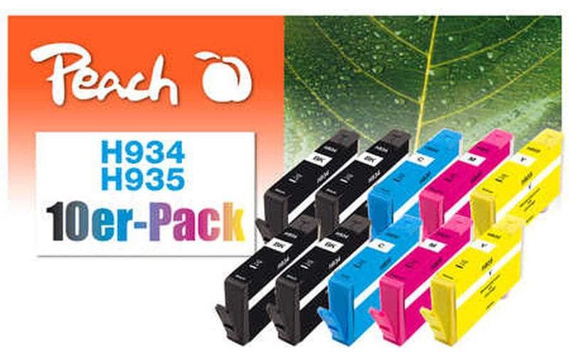 Peach Tinte HP Nr. 934/935 Multi-10-Pack je 4x bk 19ml je 2x c, m, y 8.1ml