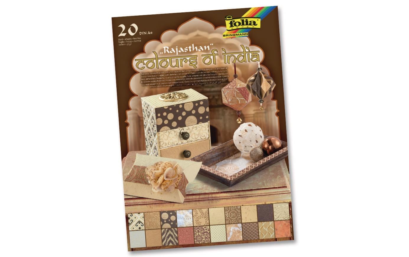 Folia Motivblock India Rajasthan 20 Blatt, 21x29.7cm