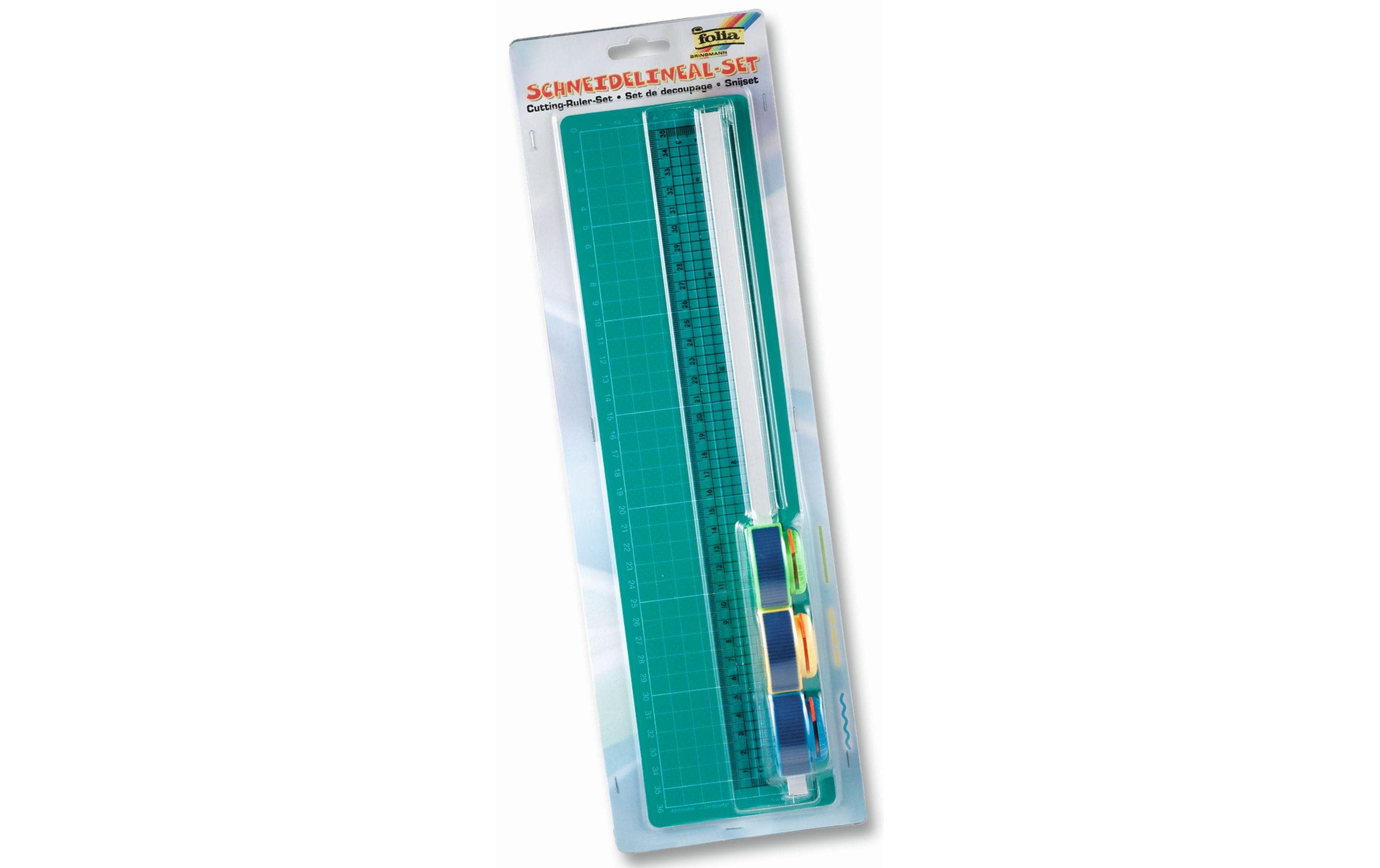 Folia Schneidematte Set mit Lineal 36x8 cm Grösse 36x8 cm