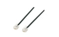 Wirewin Telefonkabel RJ-11, 3m 6P/4C, Stecker-Stecker, schwarz