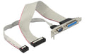 Seriel 1 Ports Seriell+Parallel Bracket Full Hight Slotblech, 1:1 Belegung, 30cm