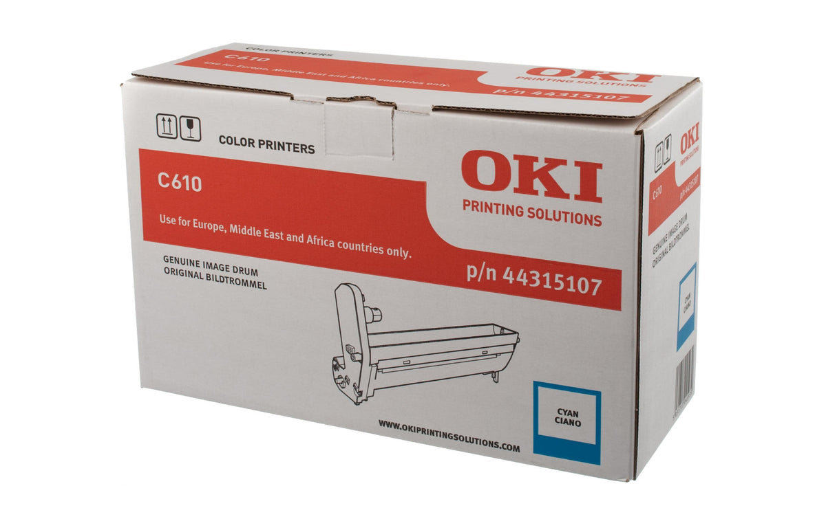 OKI Bildtrommel 44315107, f.610 Serie, cyan 20'000 Seiten (Image Drum), ISO/IEC 19798