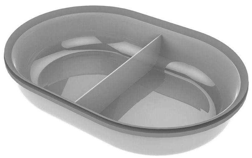 SureFeed Doppel-Schale geteilt, 2Stk. 2x200ml/10x16cm, grau
