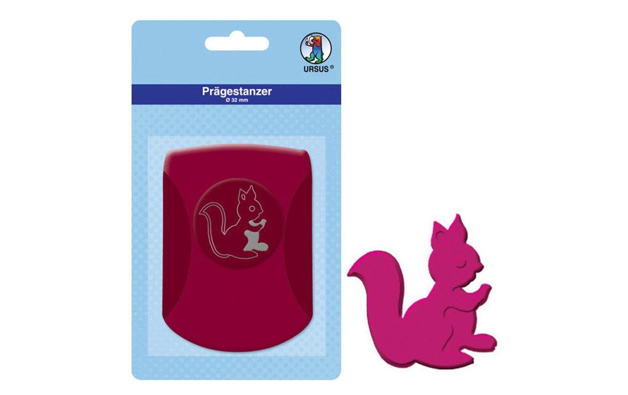 URSUS Prägestanzer Eichhörnchen 3.2 cm für Papiergrössen bis zu 240g/m2