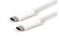 LMP USB3.1 Gen2 TypC -TypC Kabel, 1m 10Gbps, weiss, bis 3A Strom