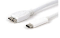 LMP USB3.0 TypC -  MicroB Kabel, 1m 5Gbps, weiss, bis 3A Strom