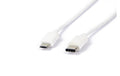 LMP USB2.0 TypC -  MicroB Kabel, 1m 480Mbps, weiss, bis 3A Strom