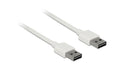 USB2.0-Kabel Easy A-A: 2m, weiss Beide Stecker beidseitig einsteckbar