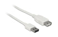 USB2.0-Verlängerungskabel Easy, 2m, weiss A Stecker beidseitig einsteckbar