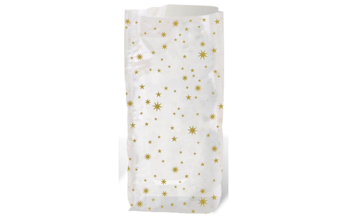 URSUS Weihnachtsbeutel Sterne 30 cm 10 Stück, Grösse 18 x 30 cm