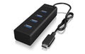 ICY BOX IB-HUB1409-C3, 4x USB3.0 Hub, TypeC Aluminium, LED Indikator